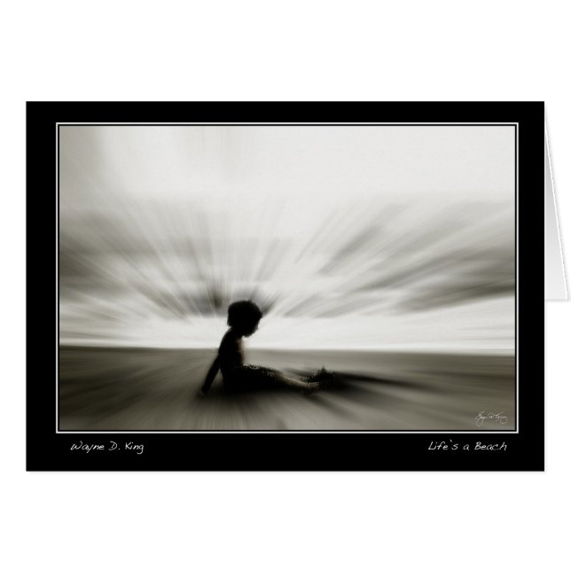 La vida es una tarjeta de playa (Anverso (Horizontal))