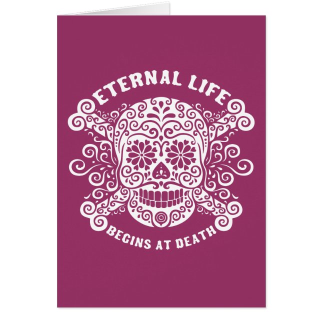 La vida eterna comienza en la muerte (Frente)
