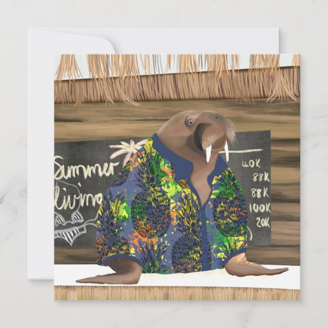 La vida marina de la Walrus Tropical Whimsical (Anverso)