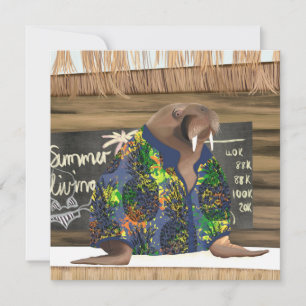 La vida marina de la Walrus Tropical Whimsical