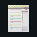 La vida. Más Organizado. Bloc de notas de planific<br><div class="desc">Esta es la manera perfecta de llevar un seguimiento de sus comidas semanales para su familia. Lágrimas fáciles para llevarte en tus viajes de compras y luego colgar en tu refrigerador o en tu despensa.</div>