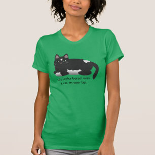 La vida parece mejor con una camiseta del gato