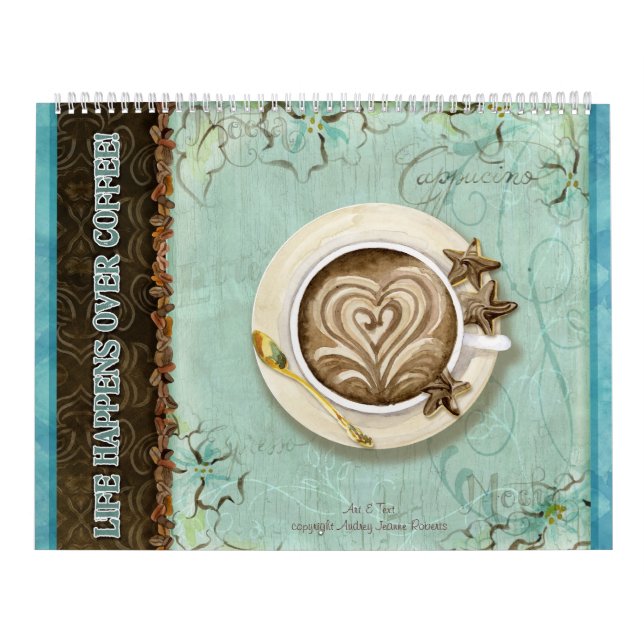 La vida pasa por el café, el calendario (Tapa)