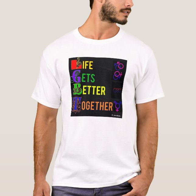 La vida reúne una mejor camiseta de la calidad de (Anverso)