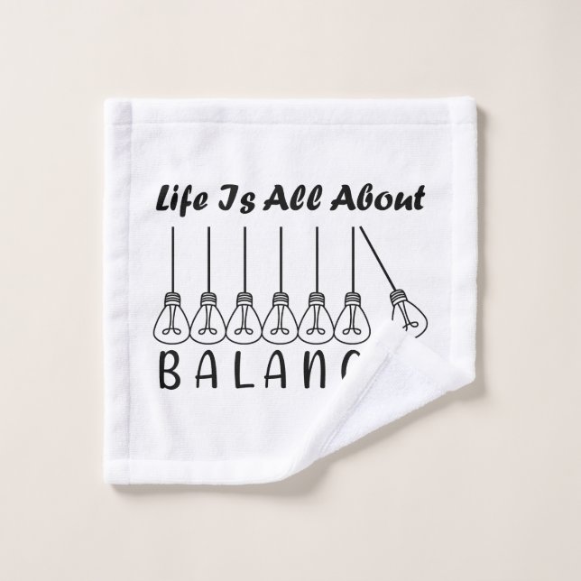 La vida se trata de inspiración de equilibrio y mo (Toallita)