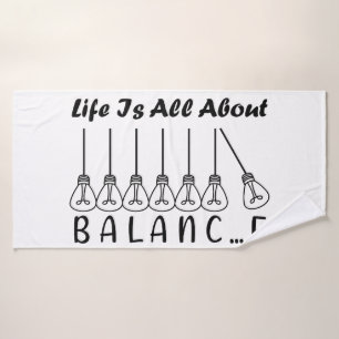 La vida se trata de inspiración de equilibrio y mo