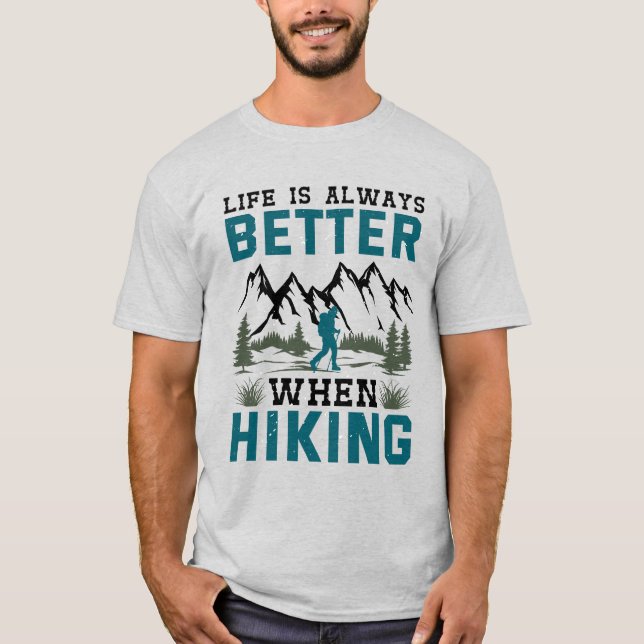 La Vida Siempre Es Mejor Cuando Se Pasean Camiseta (Anverso)