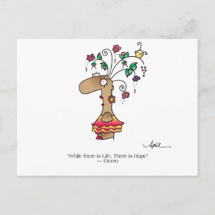 ¡LA VIDA SOBREVUELVE LA VIDA! Postal de April McCa