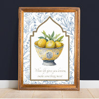 La vida te da a los Lemons arte de cocina Inspirad
