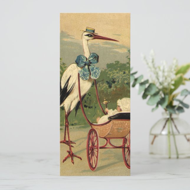 La vieja cigüeña victoriana y el transporte para b (Anverso de pie)