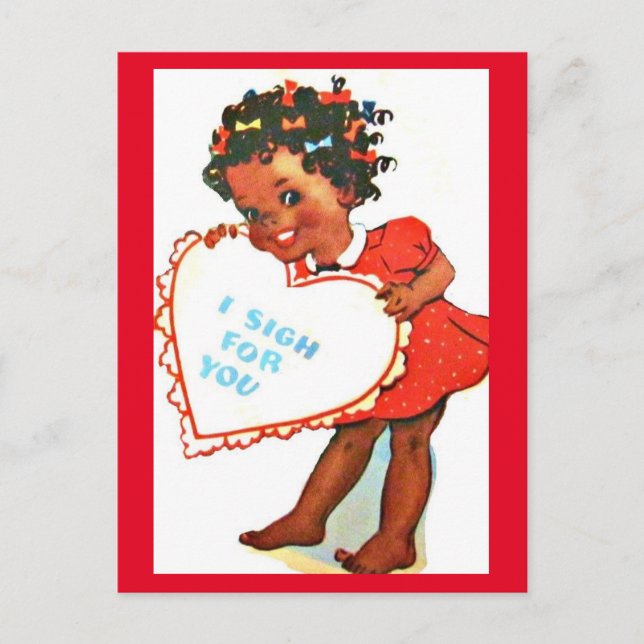 La vieja postal africana de San Valentín (Anverso)