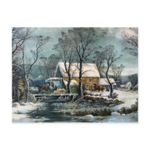 La vieja postal de Grist Mill