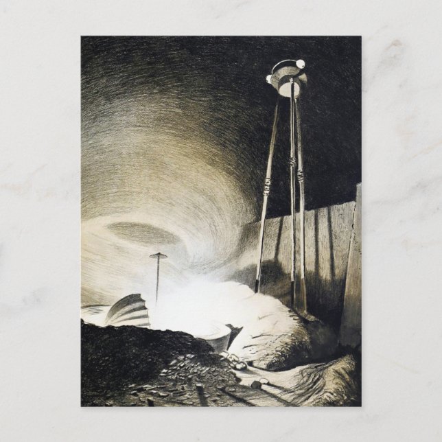 La vieja postal del Ilustracion de la Guerra de lo (Anverso)