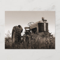 La vieja postal del tractor