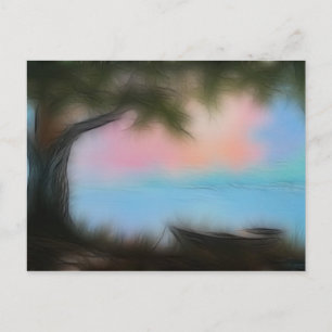 La vieja tarjeta de barco Dingy