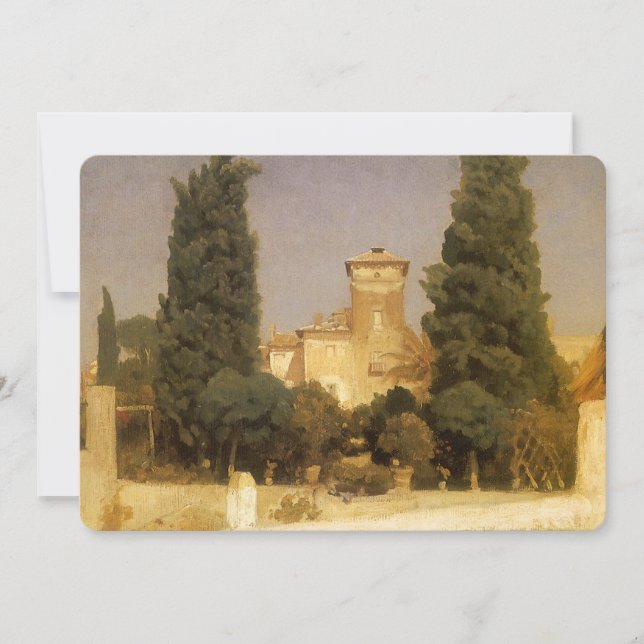 La Villa Malta, Roma por Lord Frederic Leighton (Anverso)