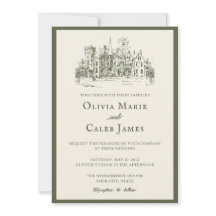 La Villa: Tarjeta de Invitación de Boda Olivo y Ma