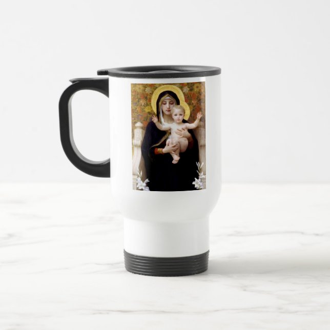 La Virgen de la taza w/Prayer del viaje de Lillies (Izquierda)