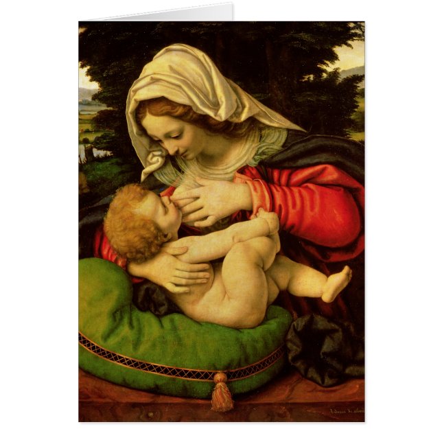 La Virgen del amortiguador verde, 1507-10 (Frente)