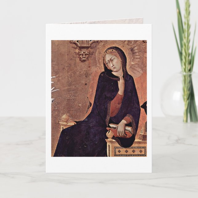 La Virgen del anuncio de Simone Martini (Anverso)