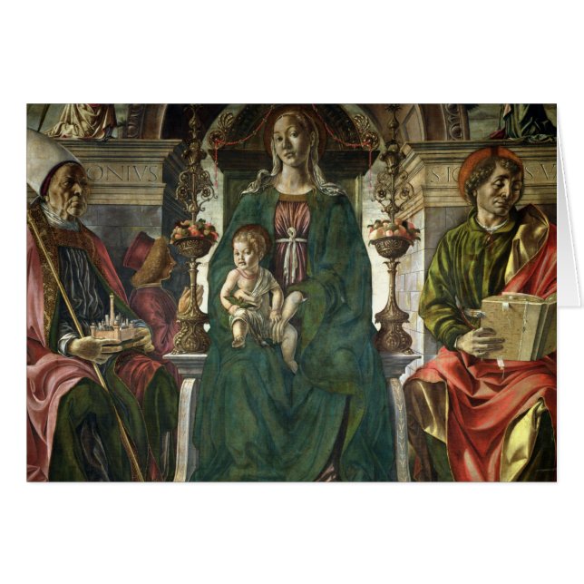 La Virgen y los santos, 1474 (Anverso (Horizontal))