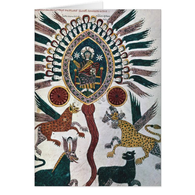 La visión de Daniel de cuatro bestias y de dios (Frente)