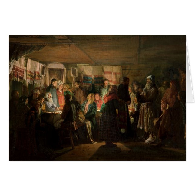 La visita de un hechicero a una boda campesina (Anverso (Horizontal))