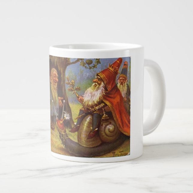 La visita del rey Gnome a tazas y tazas de bebida (Derecha)