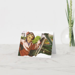 La visita retra de la tarjeta en blanco le