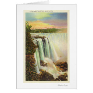 La vista de la herradura baja de la isla de la