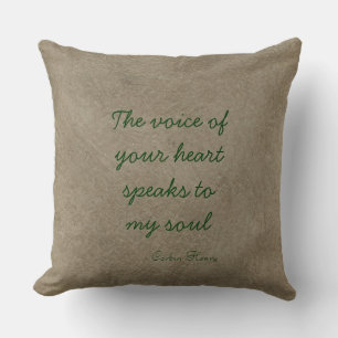 La Voz De Tu Corazón Almohada Decorativa