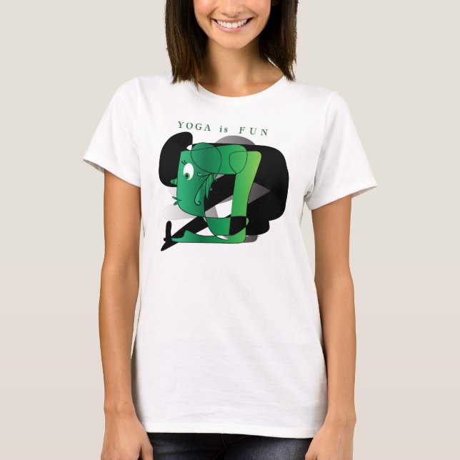La yoga es camiseta de la diversión (Anverso)