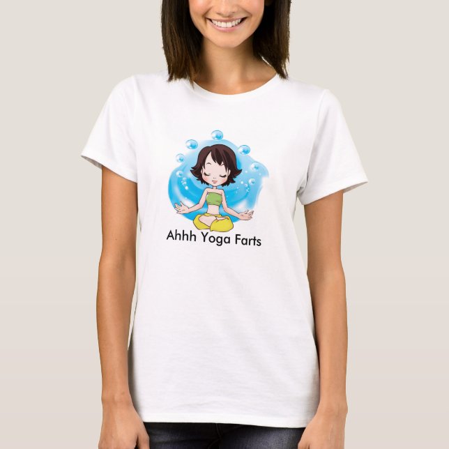 La yoga Farts la camiseta básica de las mujeres, (Anverso)
