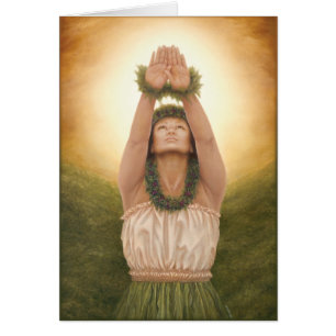 "La'a Kea" de la artista Maui Lori Higgins. Tarjet