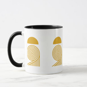 Laberinto de Luz – Taza Sol y Espiral Dorada