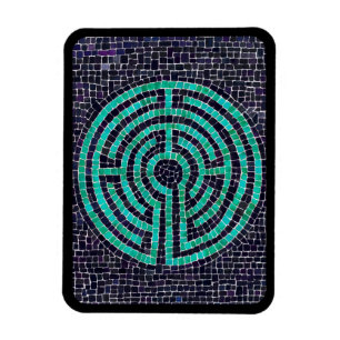 LABERINTO III Imán Flexible 3x4 - Negro