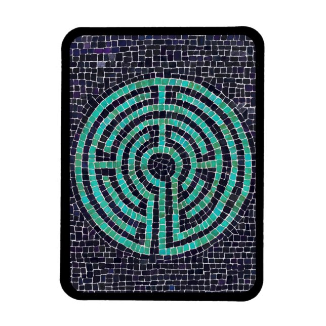 LABERINTO III Imán Flexible 3x4 - Negro (Vertical)