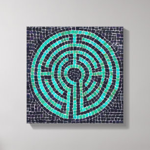 LABERINTO III Lienzo Envuelto de 12" x 12" (0.75" 