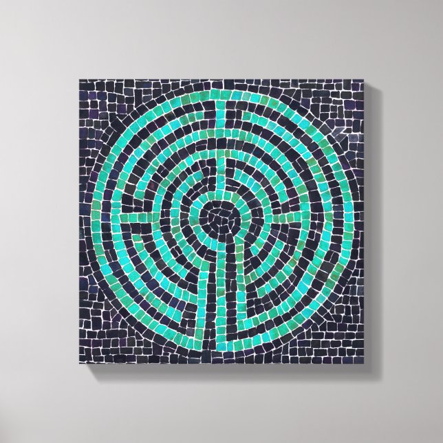 LABERINTO III Lienzo Envuelto de 12" x 12" (0.75"  (Anverso)