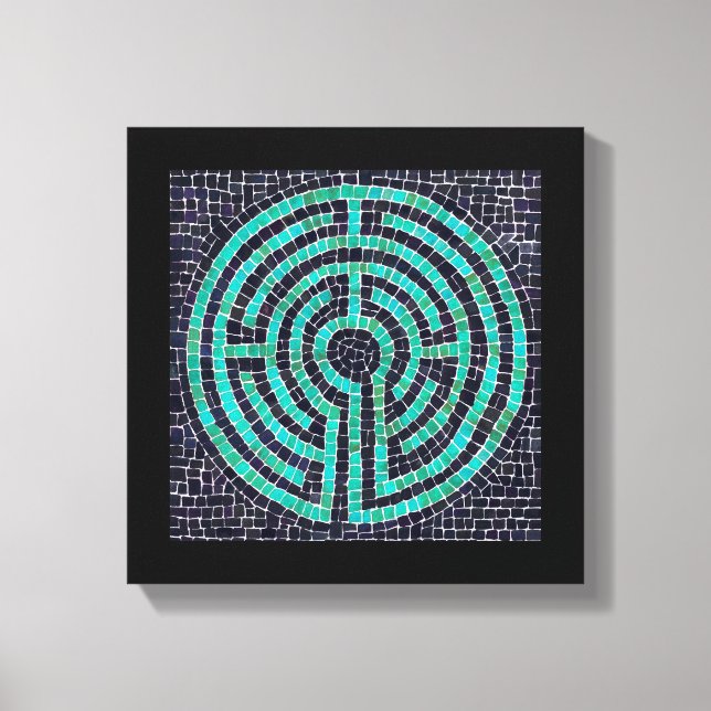 LABERINTO III Lienzo Envuelto de 12" x 12" (2,5" d (Anverso)