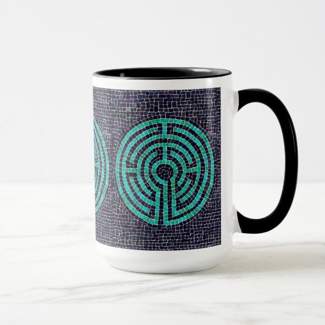 LABERINTO III Taza Alta Negra Combo (Derecha)