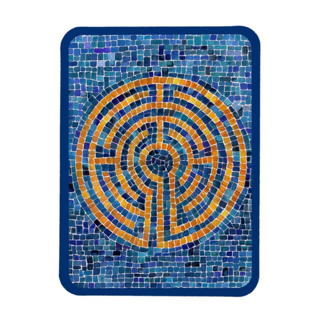 LABERINTO IV Imán Flexible 3x4 - Azul (Vertical)