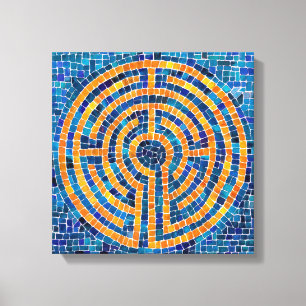 LABERINTO IV Lienzo envuelto de 12x12 (2,5" de pro