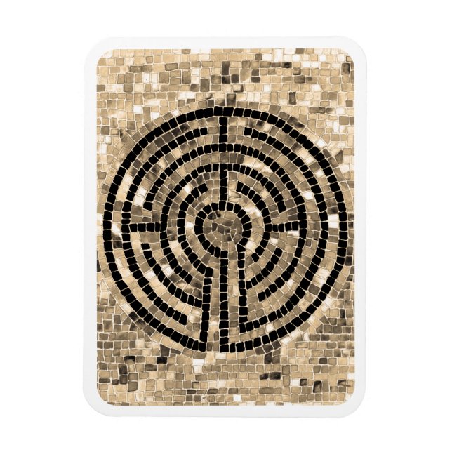 LABERINTO V 3x4 Imán Flexible - Blanco (Vertical)