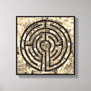 LABERINTO V Lienzo Envueltro 12x12 (Profundidad de