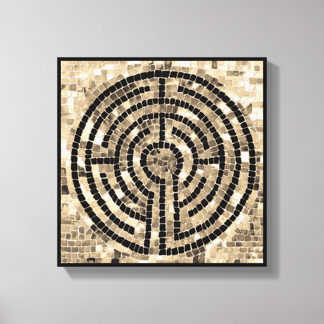 LABERINTO V Lienzo Envueltro 12x12 (Profundidad de (Anverso)