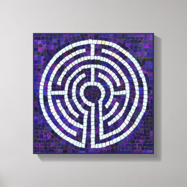 LABERINTO VIII Lienzo Envuelto de 12x12 (Profundid (Anverso)