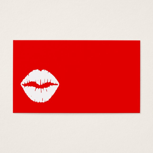 Labial rojo y blanco (Frente)