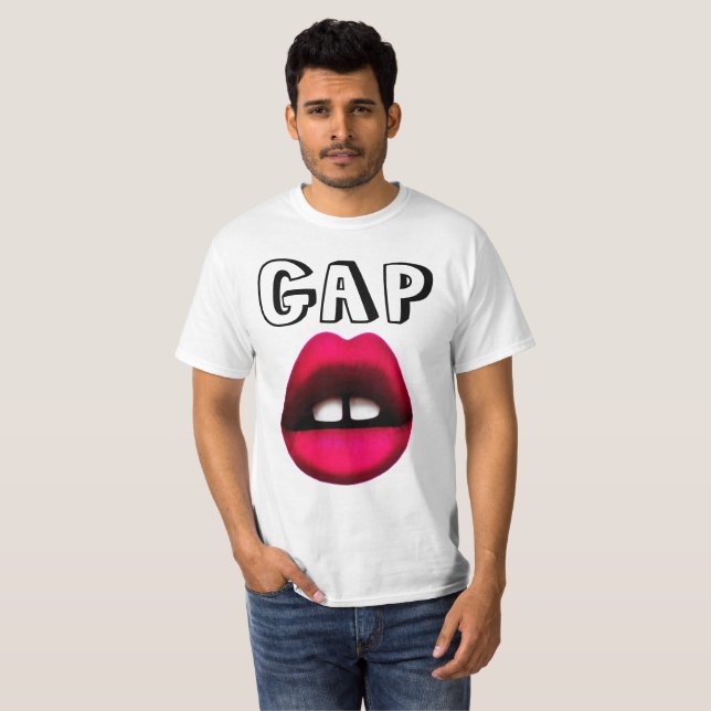 LABIOS DE LAS CAMISETAS DEL CHICA DEL DIENTE DE (Anverso completo)