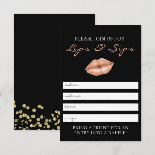 Labios e invitación del fiesta de Lipsense de los